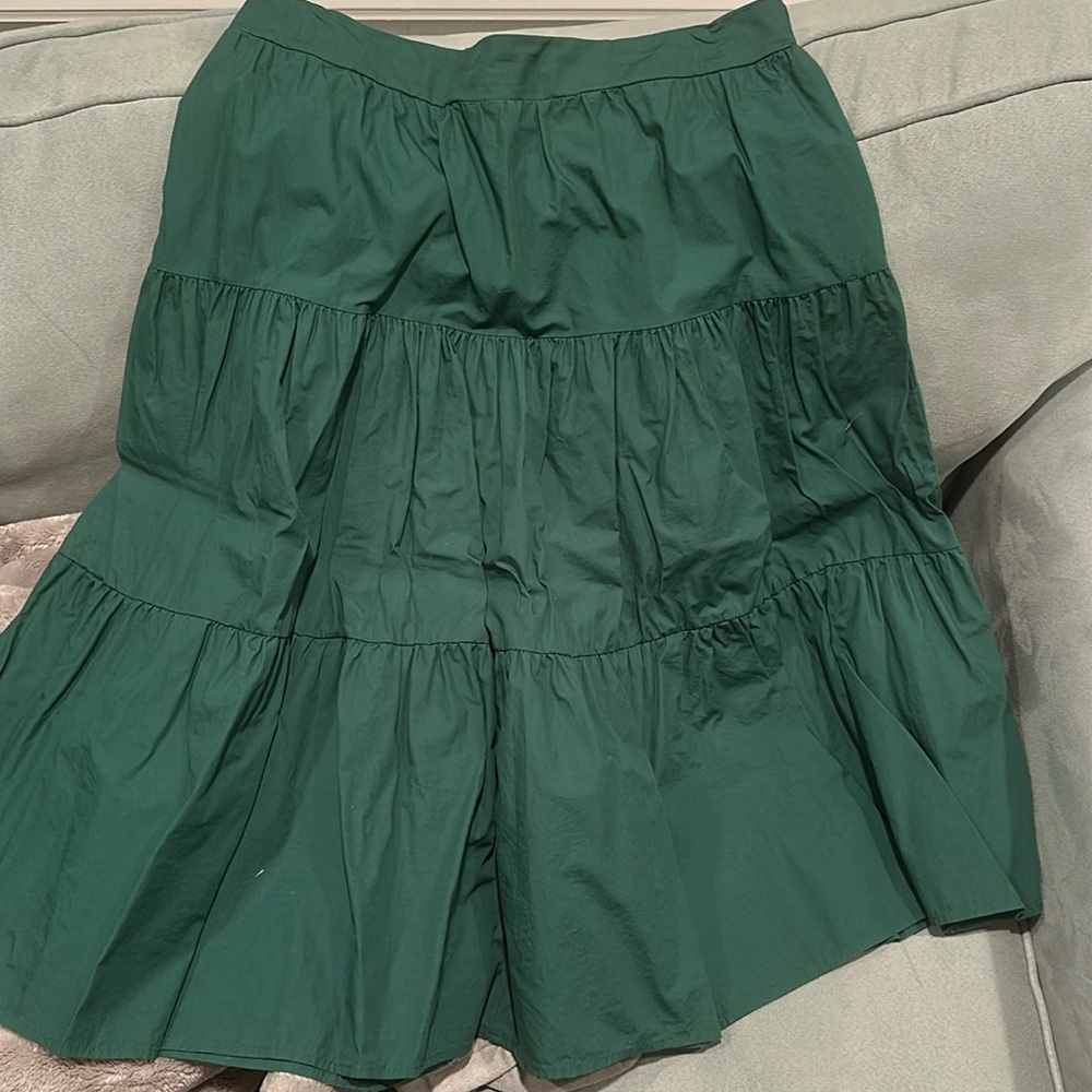 Mint lularoe green pleated skirt size large